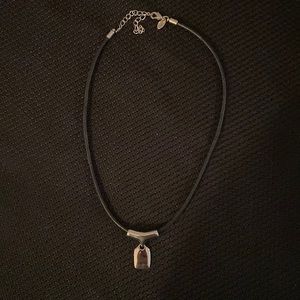 Lia Sophia Silver Slide Necklace